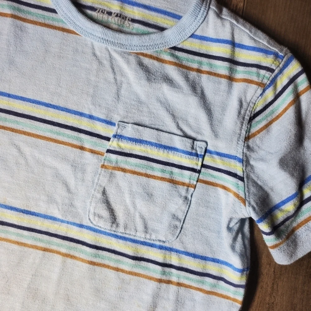 Carter's & Garanimals Boys Size 5 Casual Blue Short Sleeve Shirt Bundle EUC